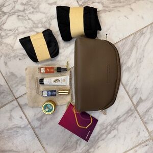 Air India business class amenities bag: new:Forest Essential Products!